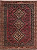 Afshar Purple Hand Knotted 510 X 71 Area Rug 400-28043 Thumb 0