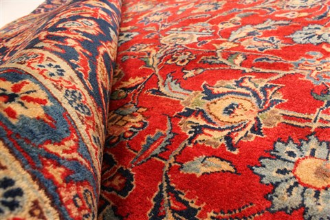 Kashmar Red Hand Knotted 96 X 131 Area Rug 100-28044 Image 2