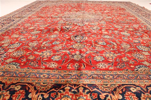 Kashmar Red Hand Knotted 96 X 131 Area Rug 100-28044 Image 5