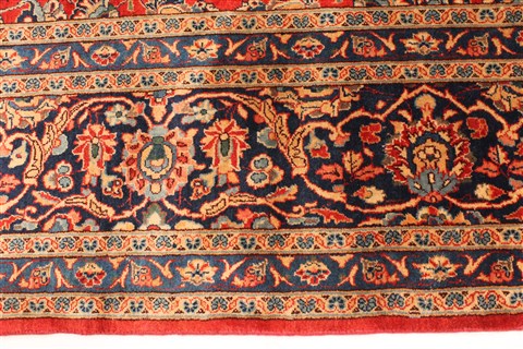 Kashmar Red Hand Knotted 96 X 131 Area Rug 100-28044 Image 6