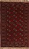 Turkman Red Hand Knotted 48 X 72  Area Rug 400-28047 Thumb 0