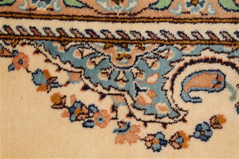 Kerman Yellow Hand Knotted 74 X 102 Area Rug 400-28048 Image 19