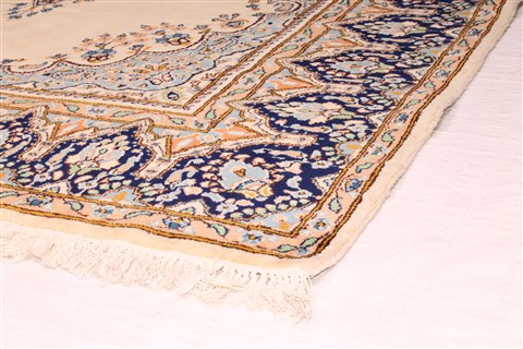 Kerman Yellow Hand Knotted 74 X 102 Area Rug 400-28048 Image 20
