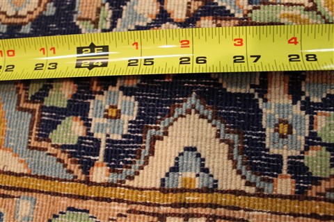 Kerman Yellow Hand Knotted 74 X 102 Area Rug 400-28048 Image 5