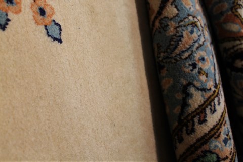 Kerman Yellow Hand Knotted 74 X 102 Area Rug 400-28048 Image 10