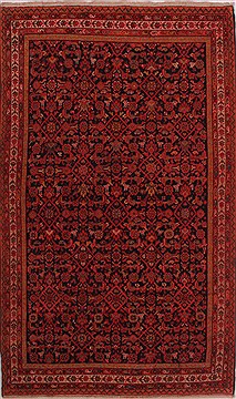Malayer Red Hand Knotted 4'8" X 8'0"  Area Rug 400-28049