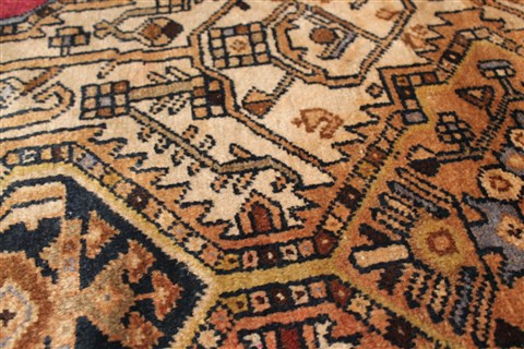 Malayer Beige Hand Knotted 44 X 72 Area Rug 400-28050 Image 8