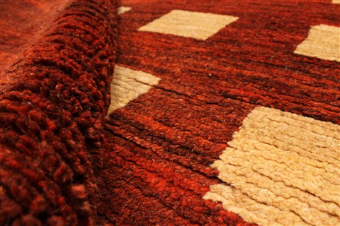 Gabbeh Brown Hand Knotted 46 X 48 Area Rug 100-28052 Image 10