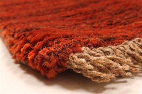 Gabbeh Brown Hand Knotted 46 X 48 Area Rug 100-28052 Image 7