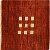 Gabbeh Brown Hand Knotted 46 X 48 Area Rug 100-28052 Thumb 0