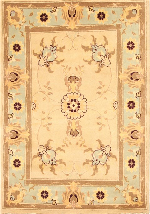 Kashmar Beige Hand Knotted 36 X 52 Area Rug 100-28054 Image 0