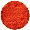 Gabbeh Red Round Hand Knotted 48 X 48  Area Rug 100-28056 Thumb 0