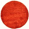 Gabbeh Red Round Hand Knotted 48 X 48 Area Rug 100-28056 Thumb 0