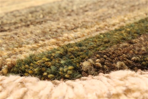 Gabbeh Green Square Hand Knotted 43 X 43 Area Rug 100-28064 Image 12
