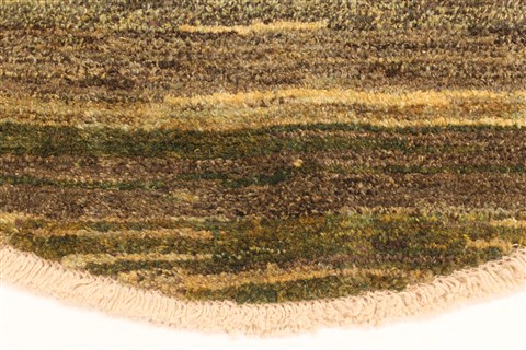 Gabbeh Green Square Hand Knotted 43 X 43 Area Rug 100-28064 Image 4