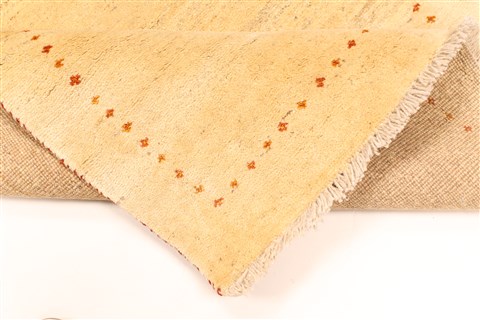 Gabbeh Beige Hand Knotted 37 X 53 Area Rug 100-28065 Image 1