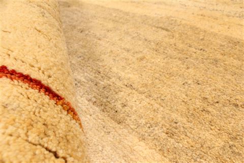 Gabbeh Beige Hand Knotted 37 X 51 Area Rug 100-28066 Image 10