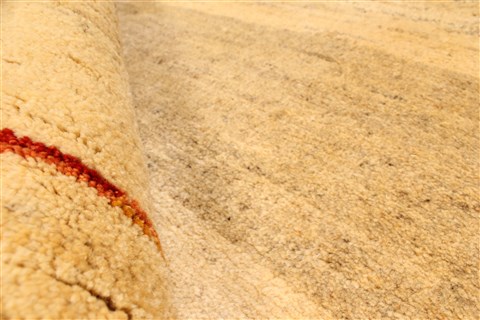 Gabbeh Beige Hand Knotted 37 X 51 Area Rug 100-28066 Image 12