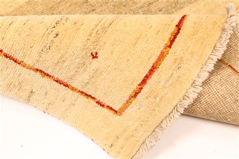 Gabbeh Beige Hand Knotted 37 X 51 Area Rug 100-28066 Image 1
