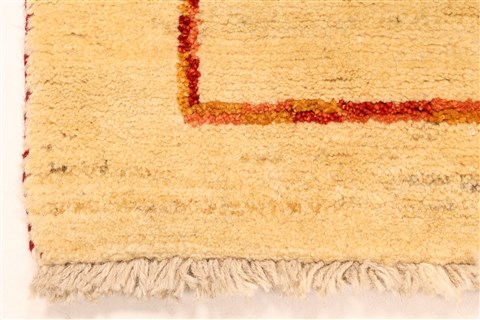 Gabbeh Beige Hand Knotted 37 X 51 Area Rug 100-28066 Image 6