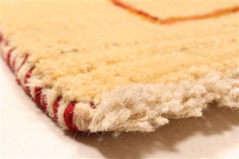 Gabbeh Beige Hand Knotted 37 X 51 Area Rug 100-28066 Image 7