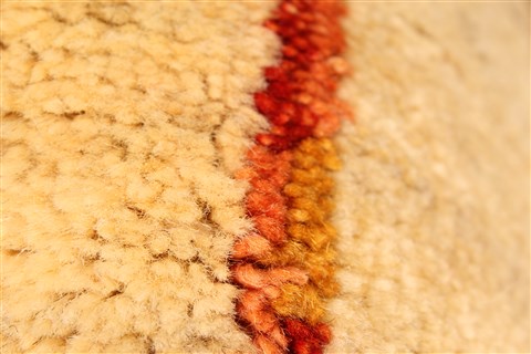 Gabbeh Beige Hand Knotted 37 X 51 Area Rug 100-28066 Image 9