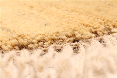 Gabbeh Beige Oval Hand Knotted 42 X 63 Area Rug 100-28067 Image 3