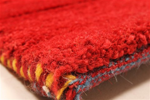 Gabbeh Red Hand Knotted 40 X 510 Area Rug 100-28069 Image 8