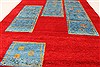 Gabbeh Red Hand Knotted 40 X 510 Area Rug 100-28069 Thumb 4