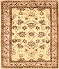 Kashmar Beige Square Hand Knotted 38 X 46  Area Rug 100-28071 Thumb 0