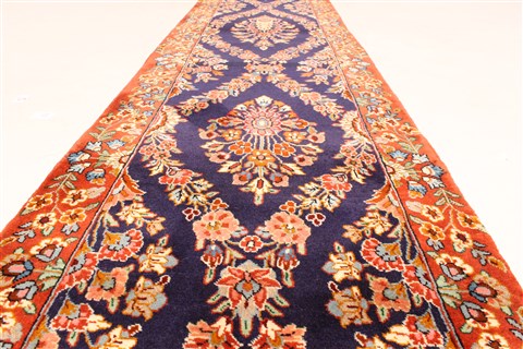 Sarouk Multicolor Runner Hand Knotted 23 X 311 Area Rug 100-28074 Image 5