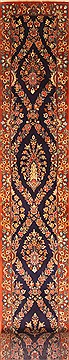 Sarouk Multicolor Runner Hand Knotted 2'3" X 31'1"  Area Rug 100-28074
