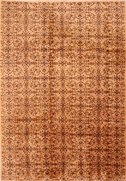 Kayseri Beige Hand Knotted 72 X 102 Area Rug 253-28081 Image 0