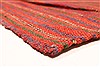 Kilim Red Square Hand Knotted 610 X 83  Area Rug 100-28082 Thumb 7