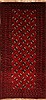 Baluch Red Runner Hand Knotted 51 X 107  Area Rug 100-28089 Thumb 0