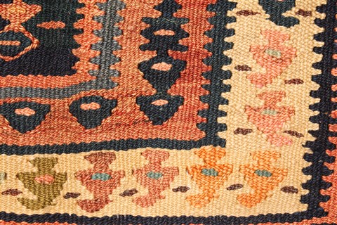 Kilim Blue Runner Hand Knotted 43 X 106 Area Rug 100-28090 Image 10