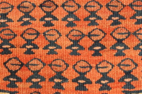 Kilim Blue Runner Hand Knotted 43 X 106 Area Rug 100-28090 Image 7