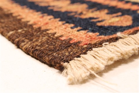 Kilim Blue Runner Hand Knotted 43 X 106 Area Rug 100-28090 Image 9