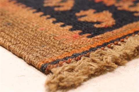 Kilim Blue Runner Hand Knotted 42 X 98 Area Rug 100-28092 Image 10