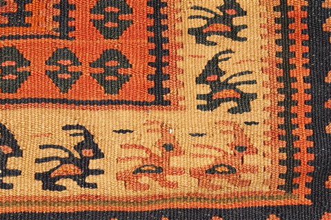 Kilim Blue Runner Hand Knotted 42 X 98 Area Rug 100-28092 Image 11
