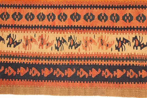 Kilim Blue Runner Hand Knotted 42 X 98 Area Rug 100-28092 Image 6