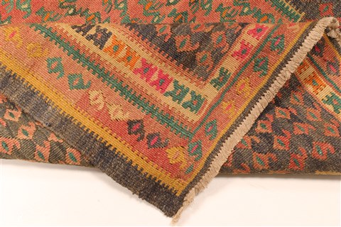 Kilim Blue Runner Hand Knotted 43 X 94 Area Rug 100-28093 Image 1