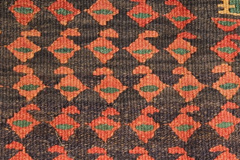 Kilim Blue Runner Hand Knotted 43 X 94 Area Rug 100-28093 Image 5