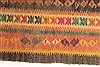 Kilim Blue Runner Hand Knotted 43 X 94 Area Rug 100-28093 Thumb 4
