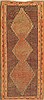Kilim Blue Runner Hand Knotted 43 X 94  Area Rug 100-28093 Thumb 0