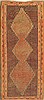 Kilim Blue Runner Hand Knotted 43 X 94 Area Rug 100-28093 Thumb 0