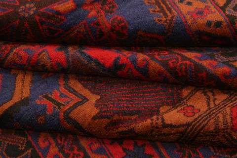 Baluch Red Hand Knotted 811 X 128 Area Rug 100-28094 Image 3