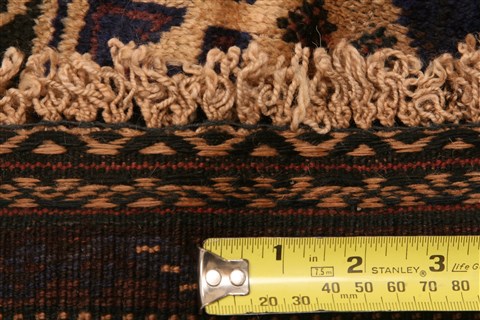 Baluch Beige Hand Knotted 43 X 82 Area Rug 253-28097 Image 4