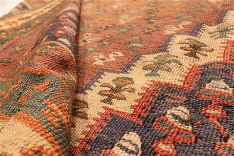 Kilim Brown Runner Hand Knotted 45 X 103 Area Rug 100-28099 Image 11