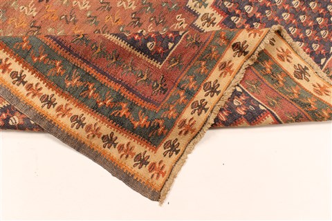 Kilim Brown Runner Hand Knotted 45 X 103 Area Rug 100-28099 Image 1